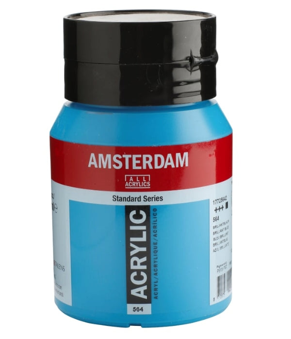 Royal Talens Amsterdam – Acryl Standard – Acrylfarbe – Brillantblau, 500 ml