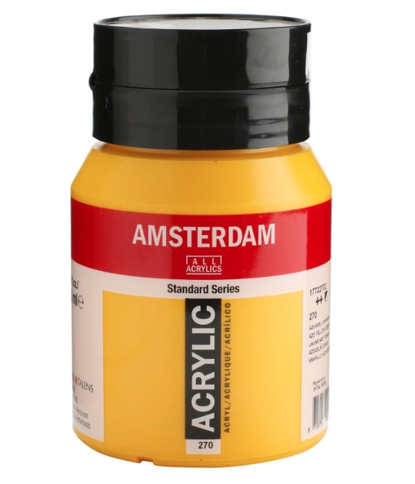 Royal Talens AMSTERDAM Acrylfarbe – Azo Gelb D (Gelb) – 500 ml