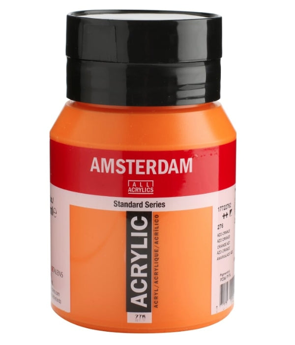 Royal Talens Amsterdam – Acrylic Standard – Acrylfarbe – Azoorange, 500 ml
