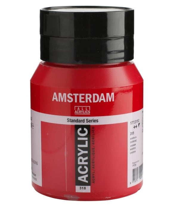 Royal Talens Amsterdam – Acrylic Standard – Acrylfarbe – Karmin, 500 ml
