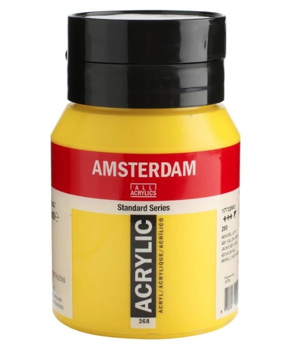 Royal Talens Amsterdam – Acrylic Standard – Acrylfarbe – Hellazogelb, 500 ml