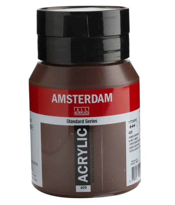 Royal Talens Amsterdam – Acrylic Standard – Acrylfarbe – Gebrannte Umbra, 500 ml