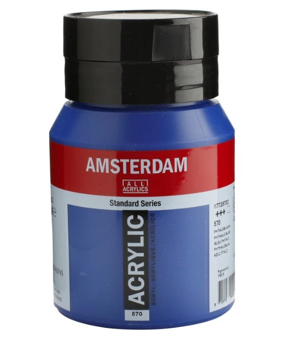 Royal Talens AMSTERDAM Standard Acrylfarbe – Phthaloblau – 500 ml