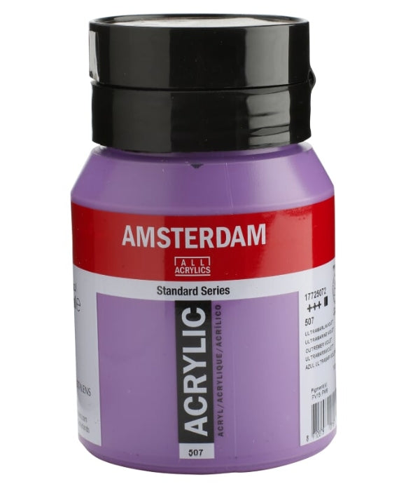 Royal Talens Amsterdam – Acrylic Standard – Acrylfarbe – Ultramarin Violett, 500 ml
