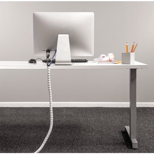 Fellowes CableZip 9929901 – Kabelschlauch, Ø 20 mm, 2 m, weiss