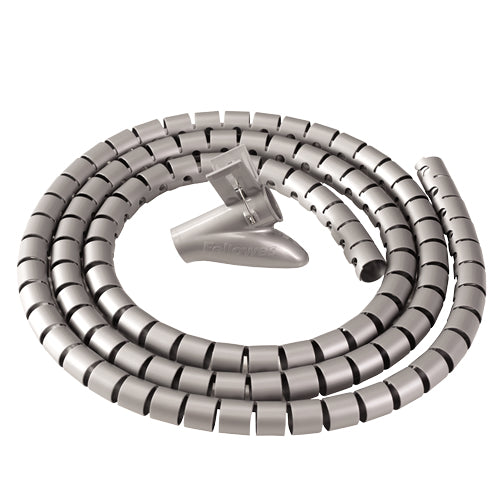 Fellowes CableZip Kabelschlauch, Ø 20 mm × 2 m – silber