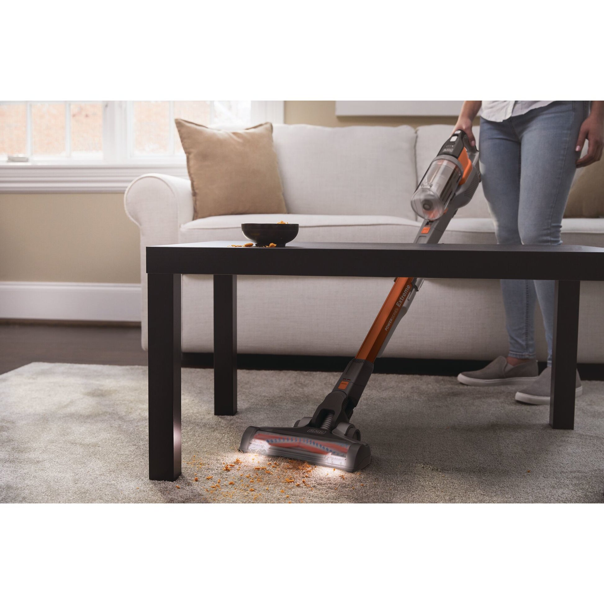 Black & Decker BLACK+DECKER Stabstaubsauger BHFEV182C-QW – 2-in-1, 2000 mAh, 0,7 l, Akkubetrieb