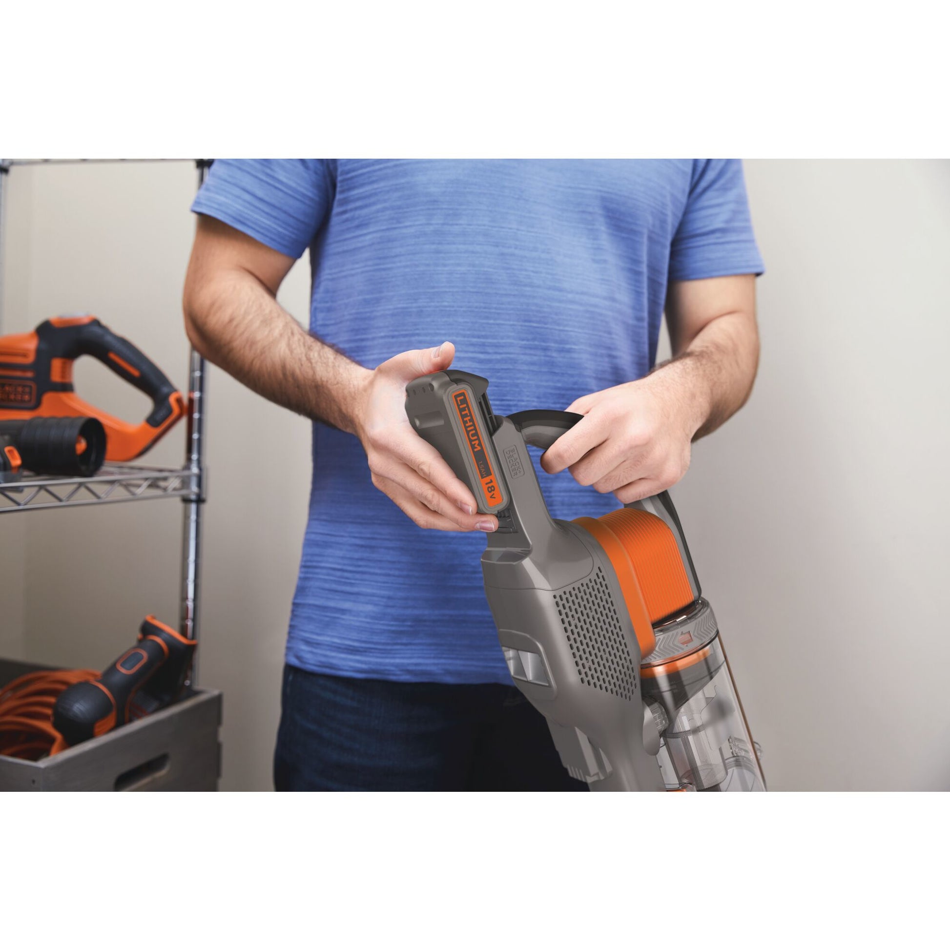 Black & Decker BLACK+DECKER Stabstaubsauger BHFEV182C-QW – 2-in-1, 2000 mAh, 0,7 l, Akkubetrieb
