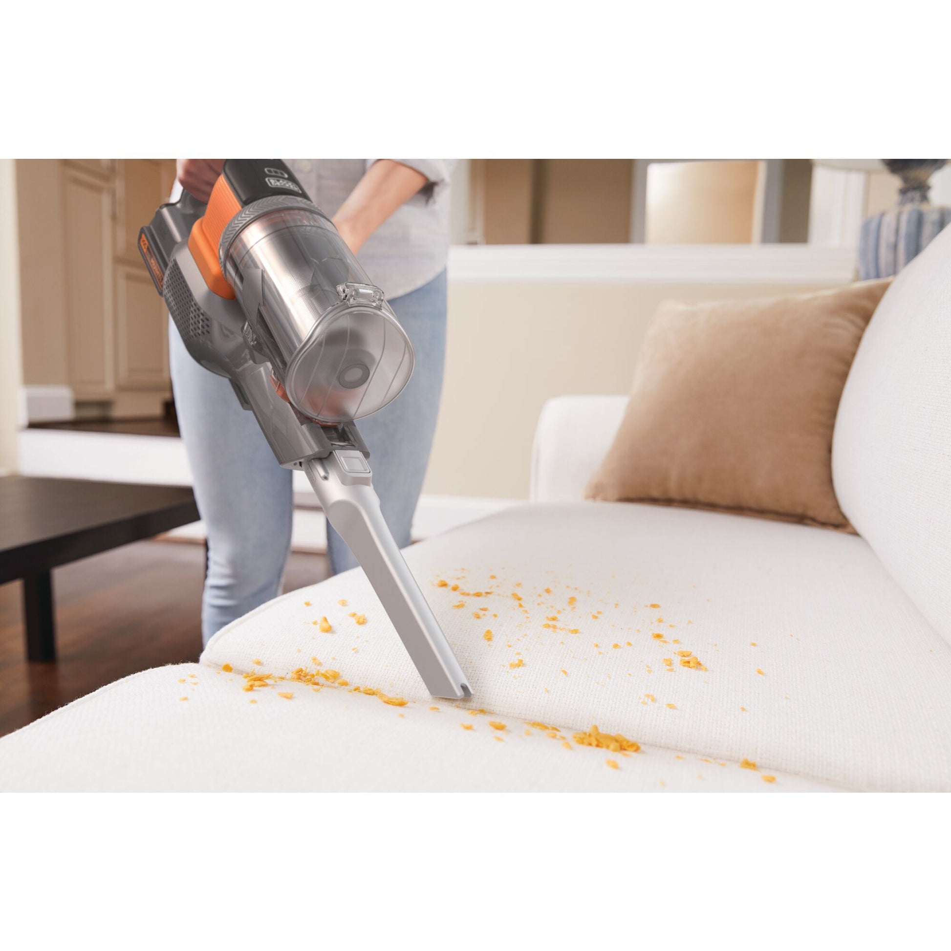 Black & Decker BLACK+DECKER Stabstaubsauger BHFEV182C-QW – 2-in-1, 2000 mAh, 0,7 l, Akkubetrieb