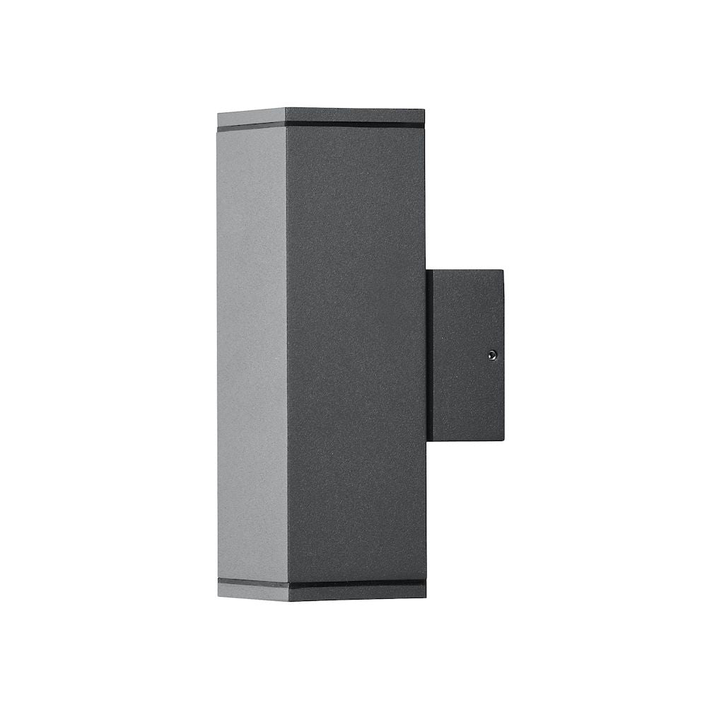 Konstsmide Aussenwandleuchte – 720 lm, 70 W, 2700 K, IP44, Netzbetrieb, dimmbar, Anthrazit, Aluminium