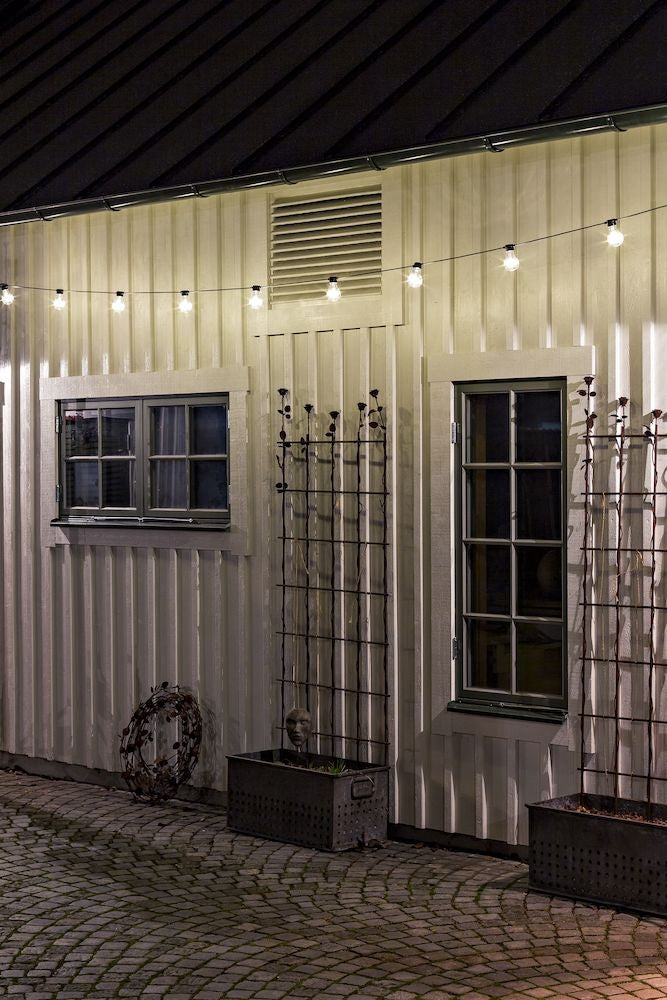 Konstsmide Lichterkette 2378-800 – 4,5 m – Bernstein – Netzbetrieb, dimmbar – Transparent – Kunststoff