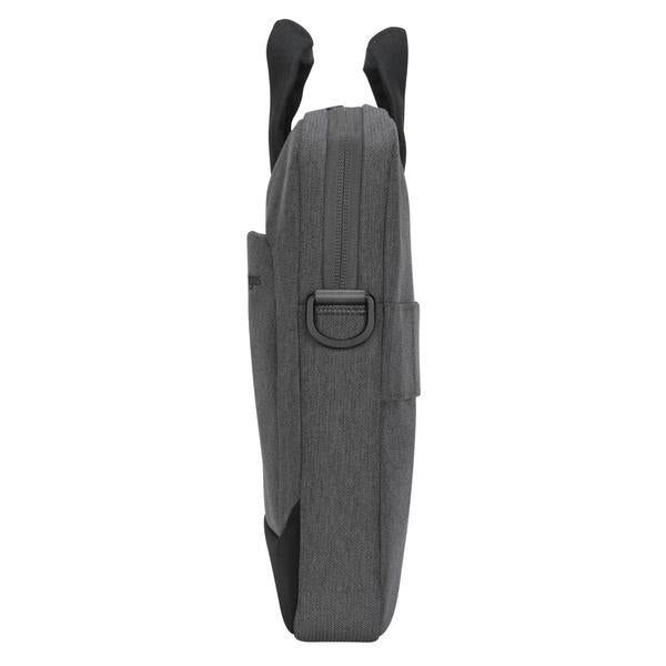 Targus Notebook-Tasche für bis 15,6" – abnehmbarer Schultergurt, Fronttasche – Grau