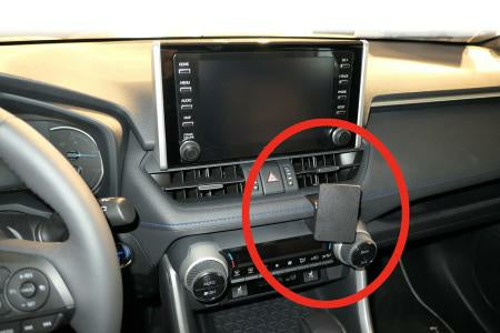 Brodit Auto-Halterung, Schraubbefestigung – Universal – Schwarz, ABS