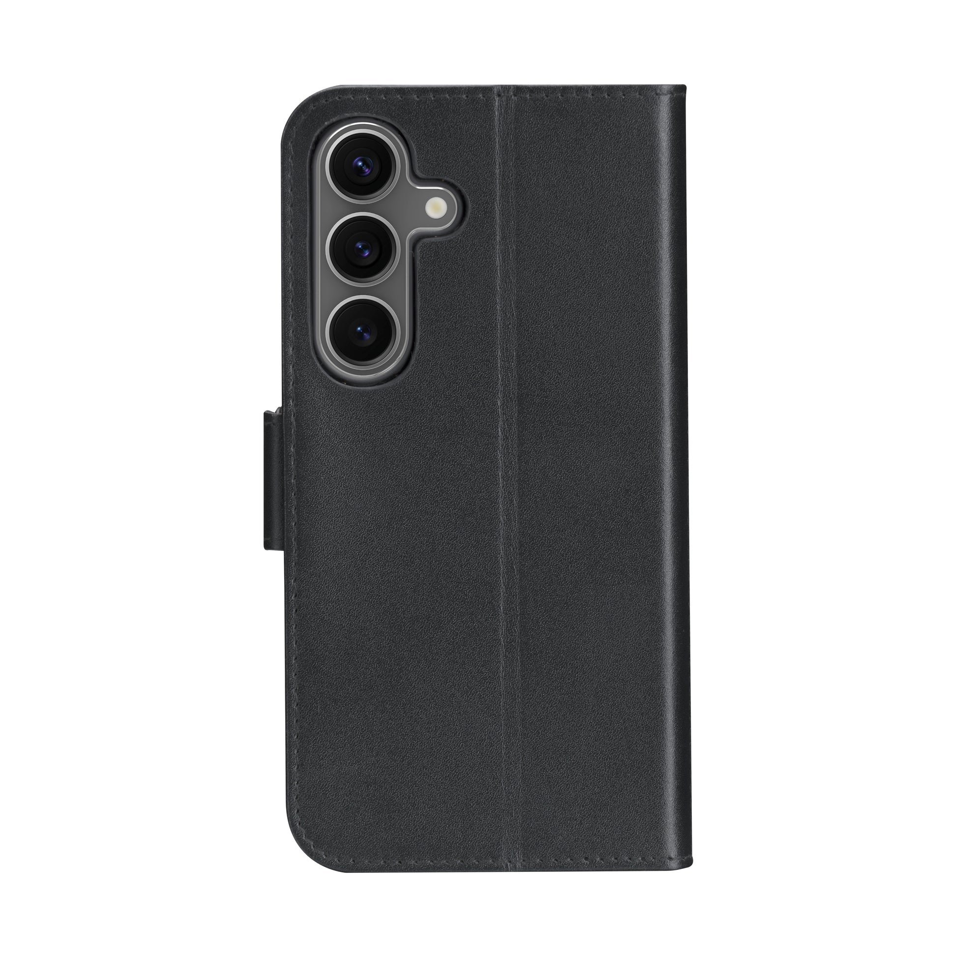 dbramante1928 Copenhagen Wallethülle – für Samsung Galaxy S25, mit Ständer, 3 Kartenfächer, Leder, schwarz
