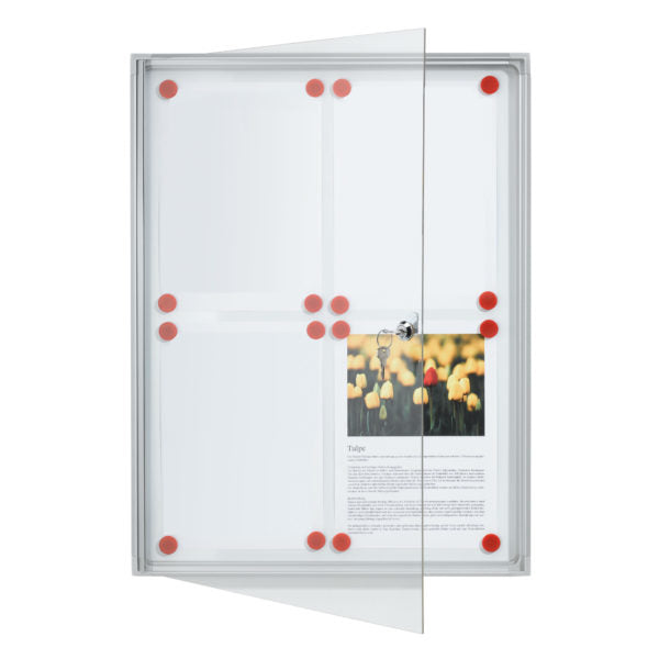 Franken Schaukasten X-traLine, 4 × A4 – magnethaftend, Innenbereich, 51 × 68 × 3 cm