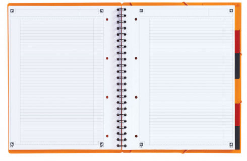 Oxford Collegeblock Softcover, 80 Blatt, 4-fach gelocht, mikroperforiert, 80 g/m² – Orange, für SCRIBZEE App