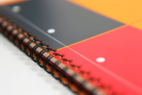 Oxford Collegeblock Softcover, 80 Blatt, 4-fach gelocht, mikroperforiert, 80 g/m² – Orange, für SCRIBZEE App