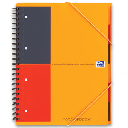 Oxford Collegeblock Softcover, 80 Blatt, 4-fach gelocht, mikroperforiert, 80 g/m² – Orange, für SCRIBZEE App