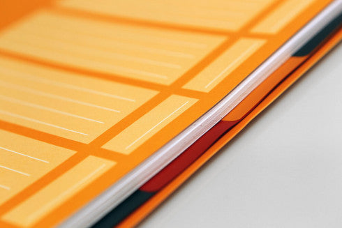 Oxford Collegeblock Softcover, 80 Blatt, 4-fach gelocht, mikroperforiert, 80 g/m² – Orange, für SCRIBZEE App