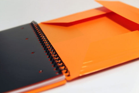 Oxford Collegeblock Softcover, 80 Blatt, 4-fach gelocht, mikroperforiert, 80 g/m² – Orange, für SCRIBZEE App