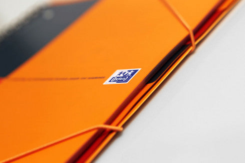 Oxford Collegeblock Softcover, 80 Blatt, 4-fach gelocht, mikroperforiert, 80 g/m² – Orange, für SCRIBZEE App