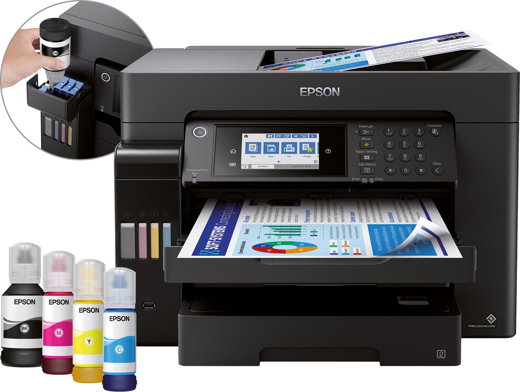 Epson EcoTank ET-16650 – Farbiges Tintenstrahl-MFP A3, 4-in-1