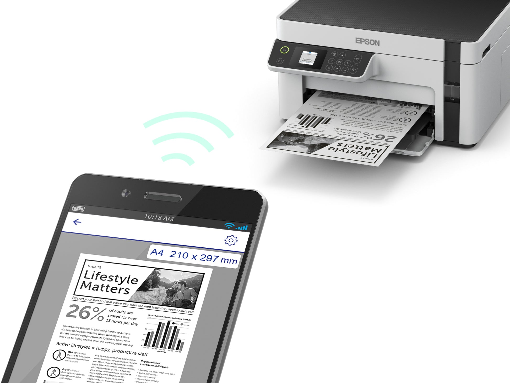 Epson EcoTank ET-M2120 – S/W Tintenstrahl-MFP, 3-in-1