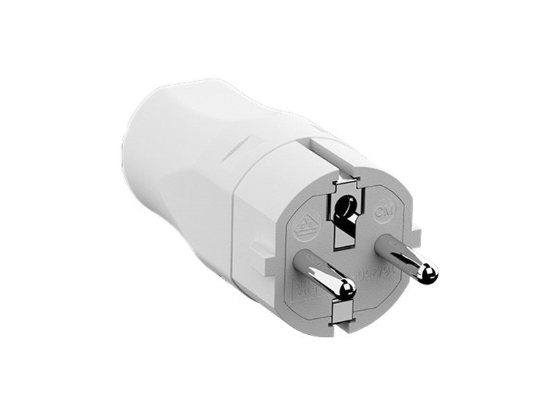 Bachmann Montagestecker, CEE 7/7 (Typ F), 16 A 250 V, 78×36,6×38 mm – weiss
