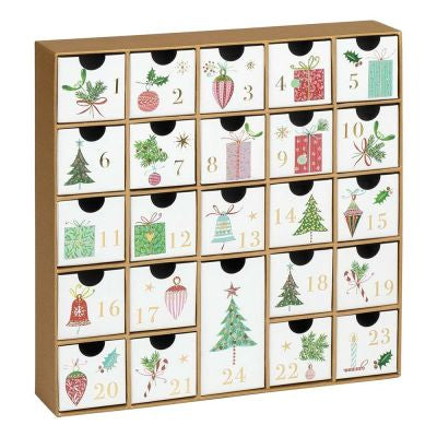 Stewo Geschenkbox – 24 Fächer, Saatgut-Adventskalender – Weiss