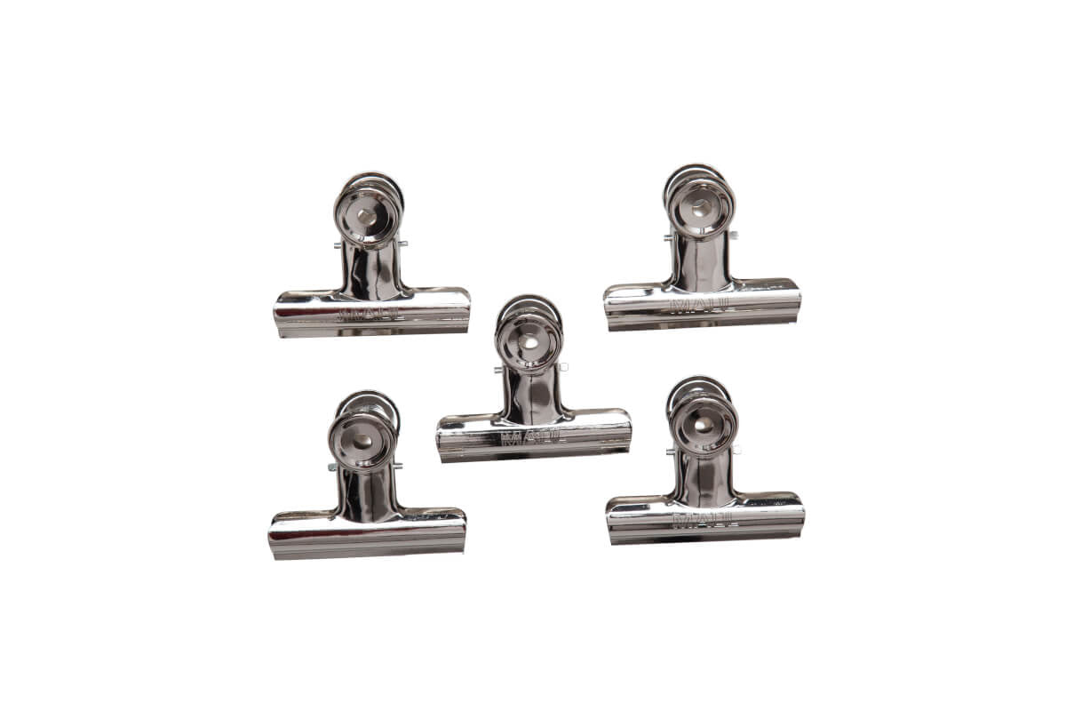 MAUL Büroklammern – 77 × 40 mm – Metall – Silber – 5 Stück