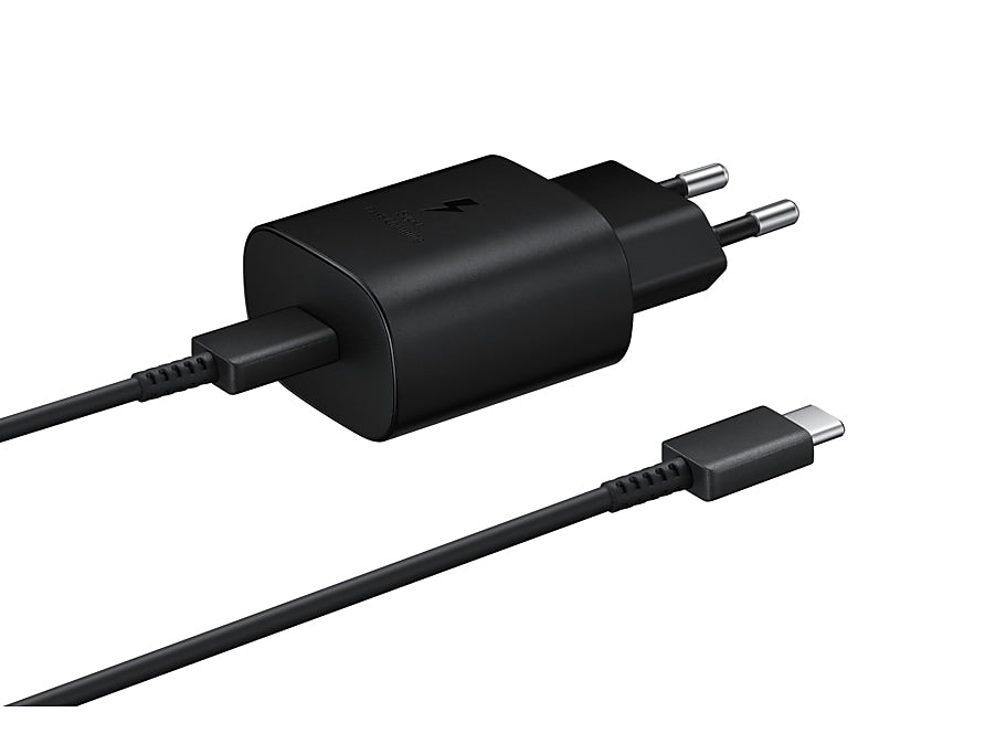 Samsung EP-TA800 USB-Ladegerät 25 W – USB-C×1 – QC 3.0 – für Smartphones – Schwarz