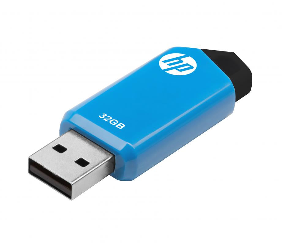 HP v150 USB-Stick 32 GB – USB-A 2.0, 14/4 MB/s, Dia, Schwarz/Blau