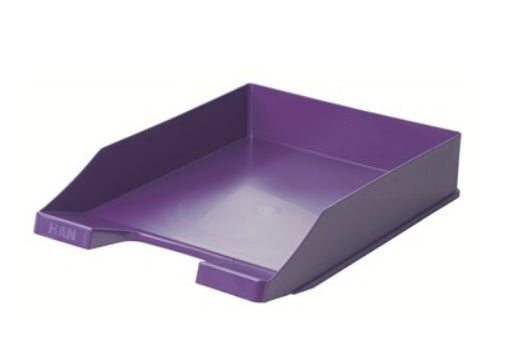 HAN Briefkorb für C4, hoch, Polystyrol (PS), violett, hochglänzend, 255 × 65 × 348 mm