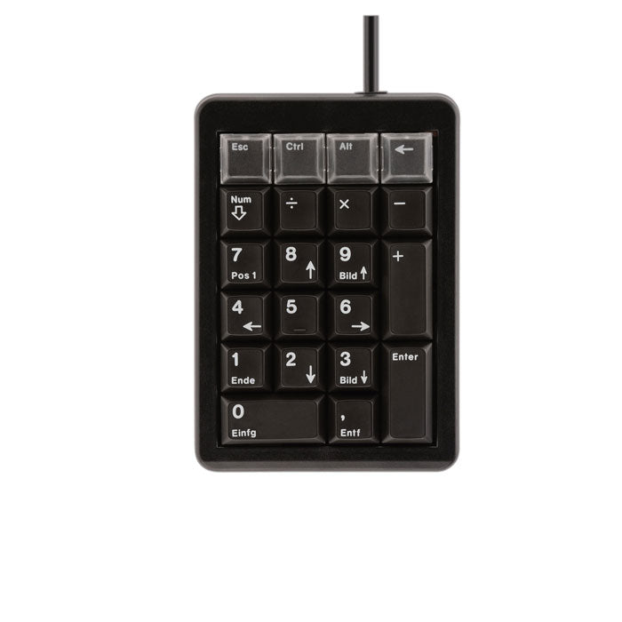 CHERRY G84-4700 – Tastatur, kabelgebunden (USB), mit Ziffernblock, schwarz – für Laptop und PC