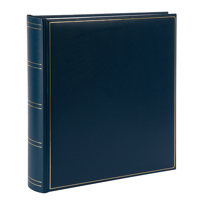 Goldbuch Milano – Fotobuch, gebunden, 100 Seiten, weiss, 30 × 31 cm, Kunstleder, blau, mit Pergamin