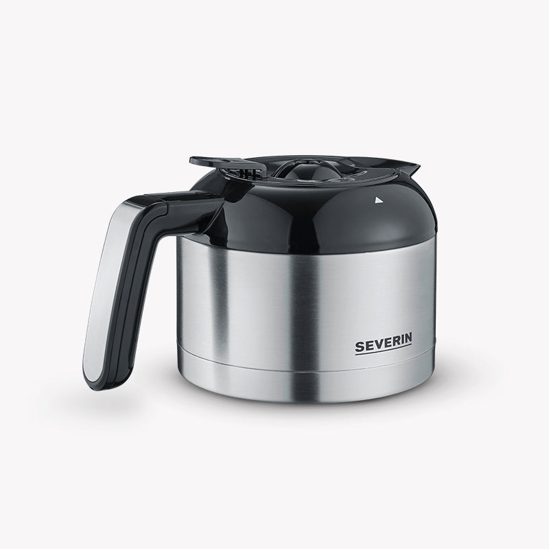 Severin KA4814 Filterkaffeemaschine – 8 Tassen, 1,0 l, Karaffe, Schwarz/Edelstahl