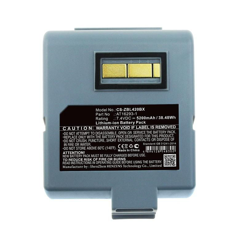 CoreParts Akku 5200 mAh 7,4 V – für Zebra QL420