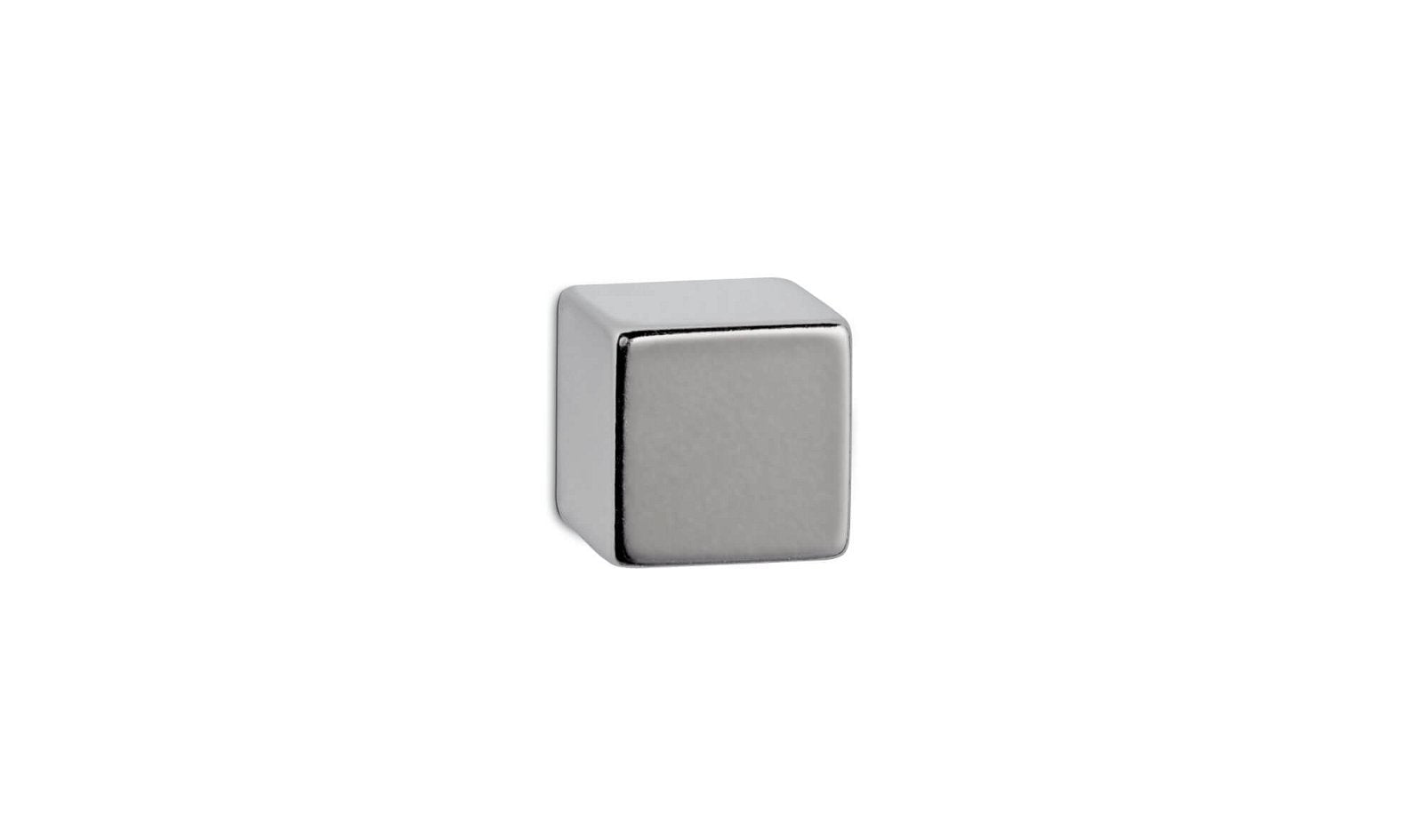 MAUL Magnetwürfel – 15 × 15 × 15 mm – 1 Stück, vernickelt, Neodym