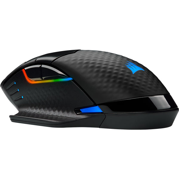 Corsair DARK CORE RGB PRO Gaming-Maus – kabellos, für Rechtshänder, programmierbar, RGB-Beleuchtung, schwarz