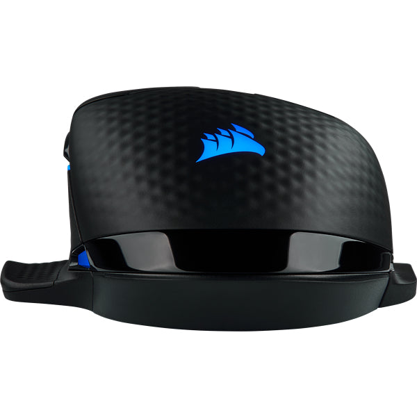 Corsair DARK CORE RGB PRO Gaming-Maus – kabellos, für Rechtshänder, programmierbar, RGB-Beleuchtung, schwarz