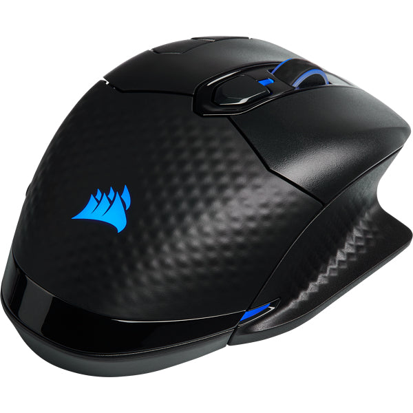 Corsair DARK CORE RGB PRO Gaming-Maus – kabellos, für Rechtshänder, programmierbar, RGB-Beleuchtung, schwarz