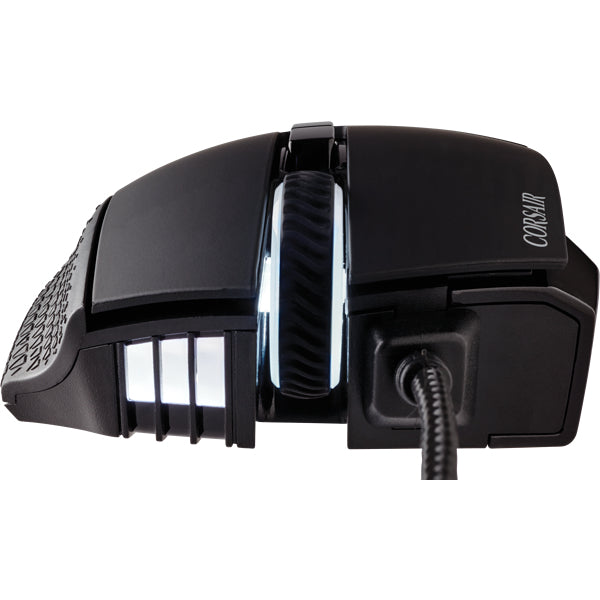 Corsair SCIMITAR RGB ELITE Gaming-Maus – kabelgebunden, 1'000 Hz, 17 Tasten, für Rechtshänder, schwarz