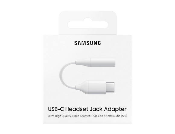 Samsung Adapterkabel – USB-C auf 3,5 mm Klinke, Weiss – für USB-C Geräte