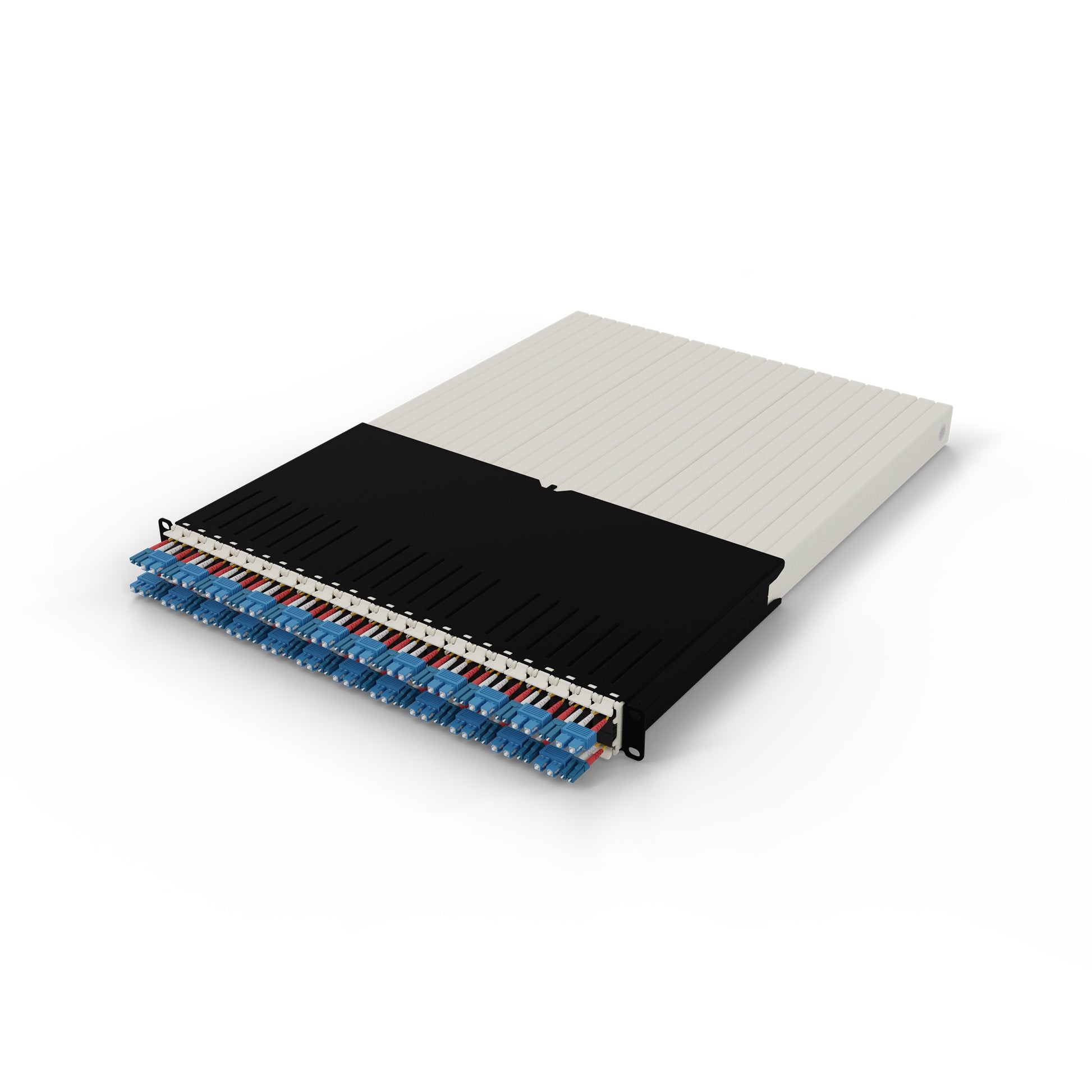 patchbox.one 30RU – Patchpanel LWL, 24× LC-SC, Single-Mode OS2, 1,8 m, 19"