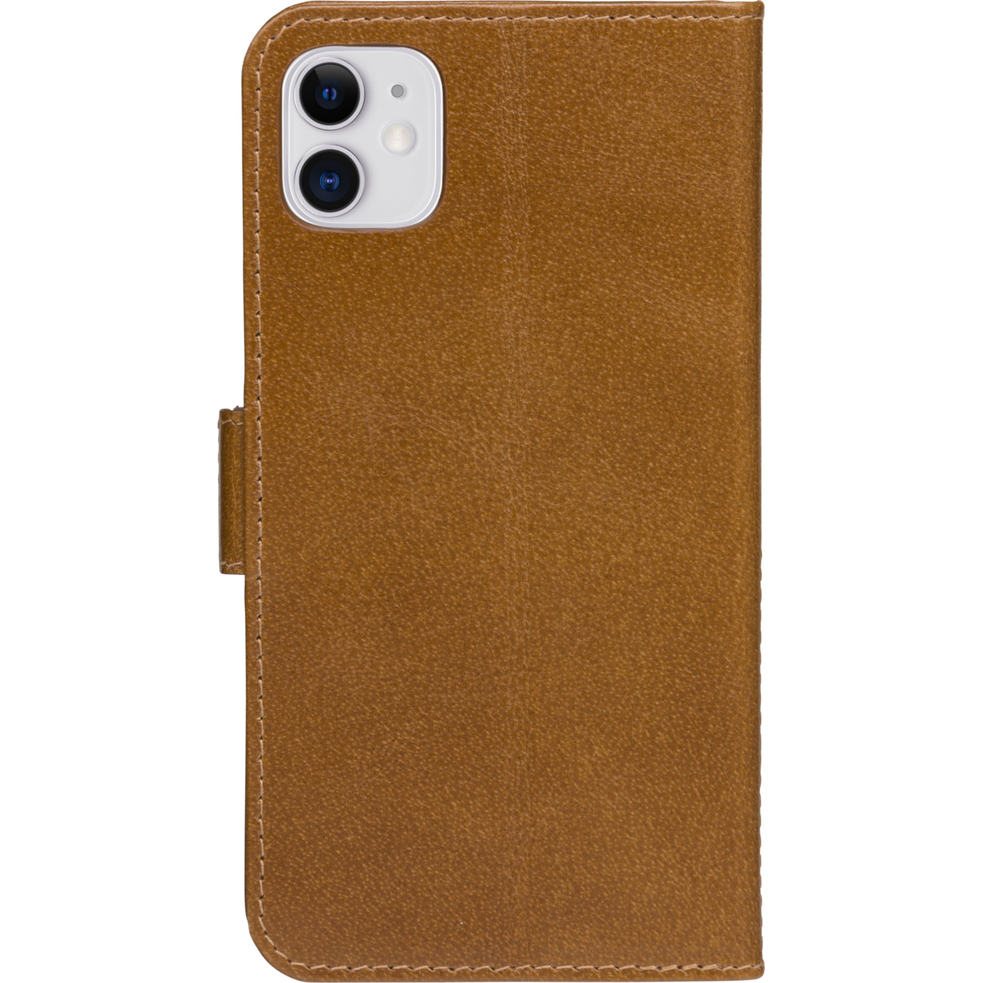dbramante1928 Copenhagen Slim Wallethülle – für Apple iPhone 11, mit Ständer, mit Kartenfach, Leder, Beige