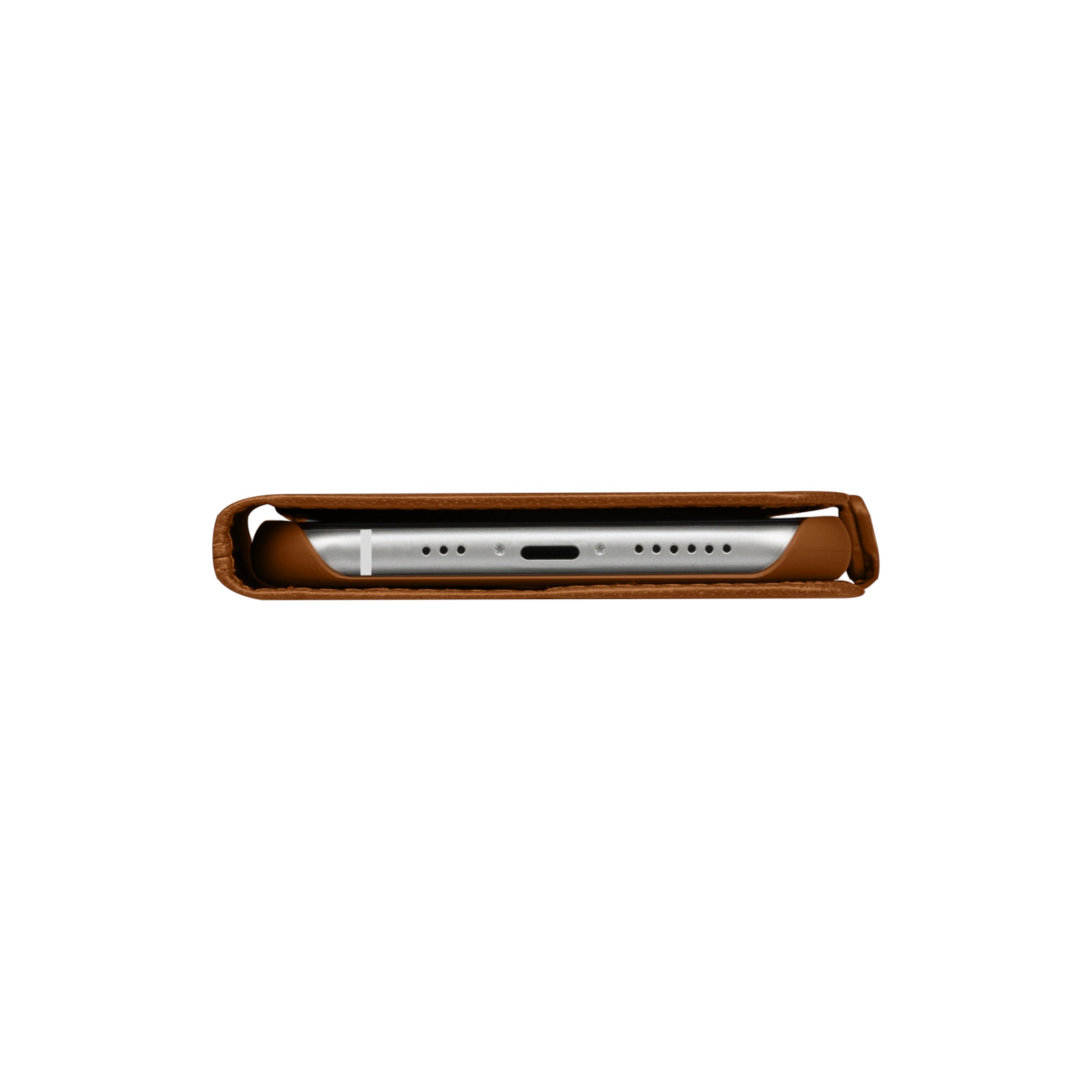 dbramante1928 Copenhagen Slim Wallethülle – für Apple iPhone 11, mit Ständer, mit Kartenfach, Leder, Beige
