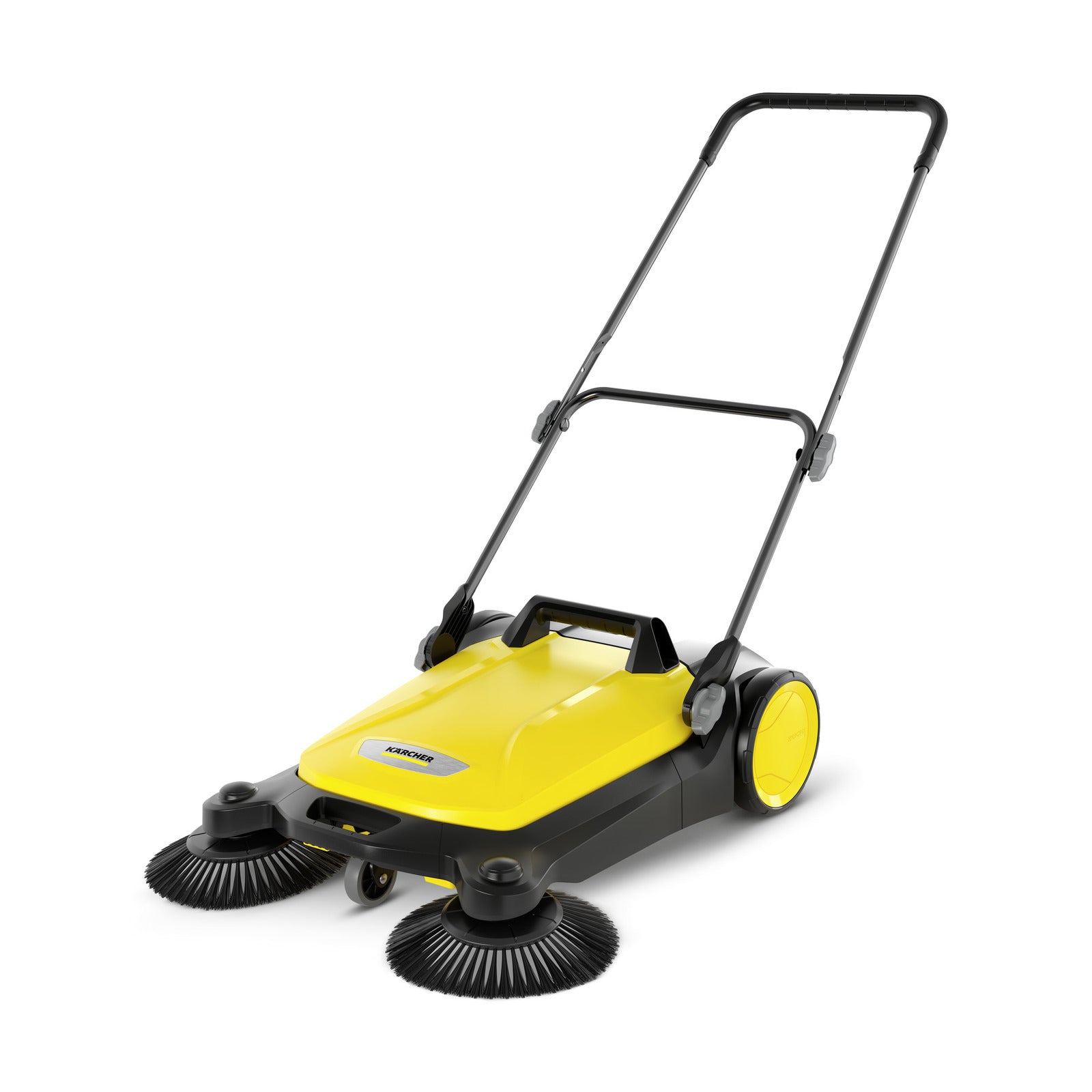 Kärcher Kehrmaschine S 4 Twin – 68 cm, manuell, 20 l Auffangbehälter, Kunststoff, gelb