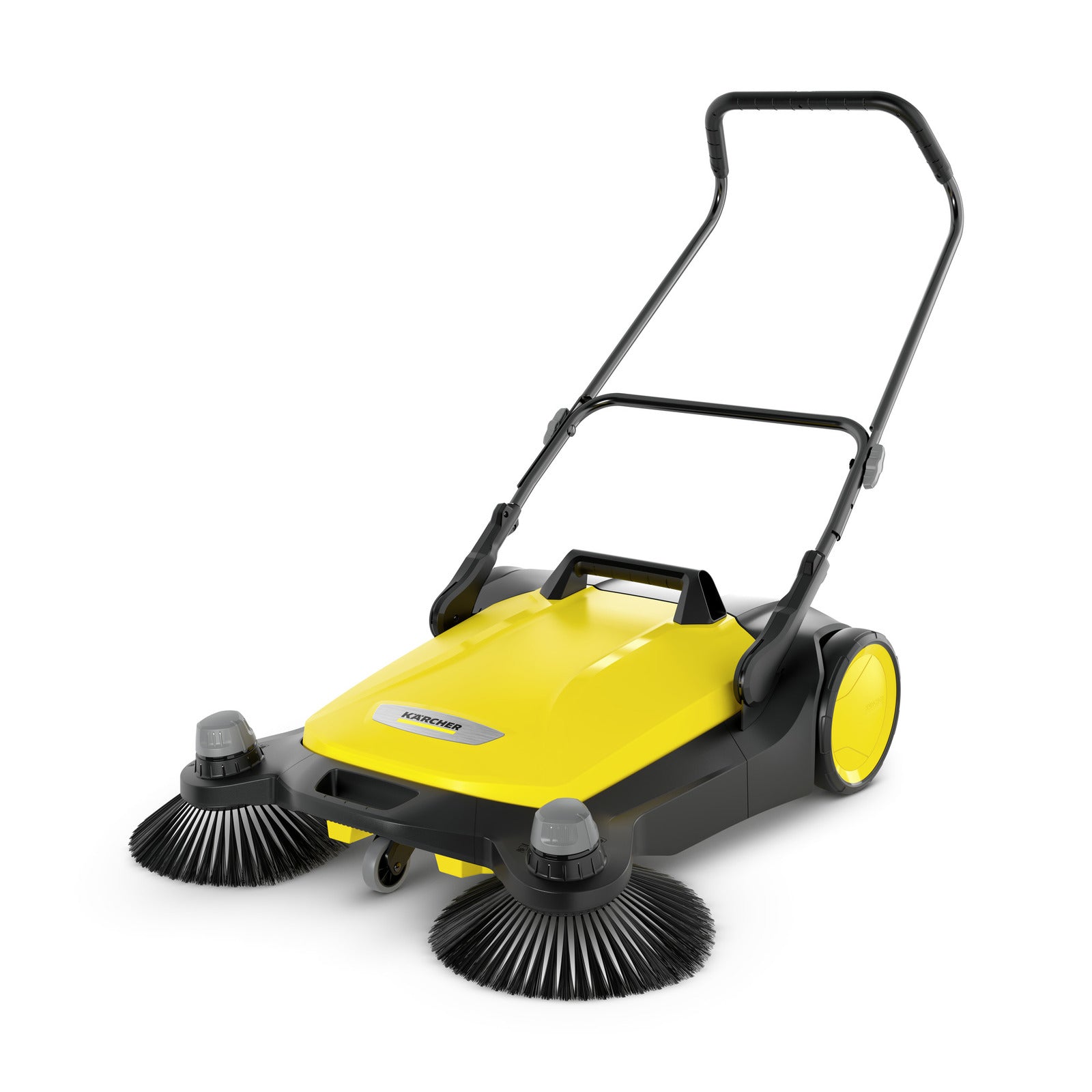 Kärcher Kehrmaschine S 6 Twin – 86 cm Arbeitsbreite, manuell, 38 l Auffangbehälter, gelb