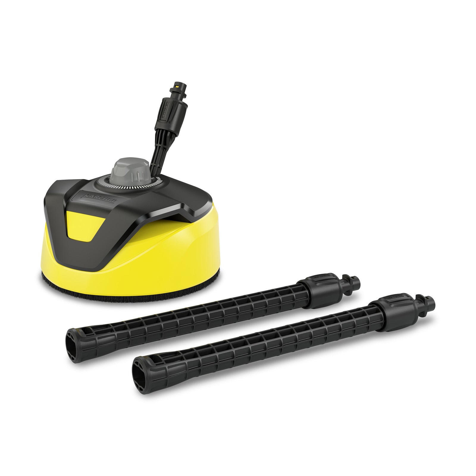 Kärcher Flächenreiniger T 5 – schwarz/gelb – für Kärcher K 2–K 7 – 28,0 × 70,8 × 99,5 cm