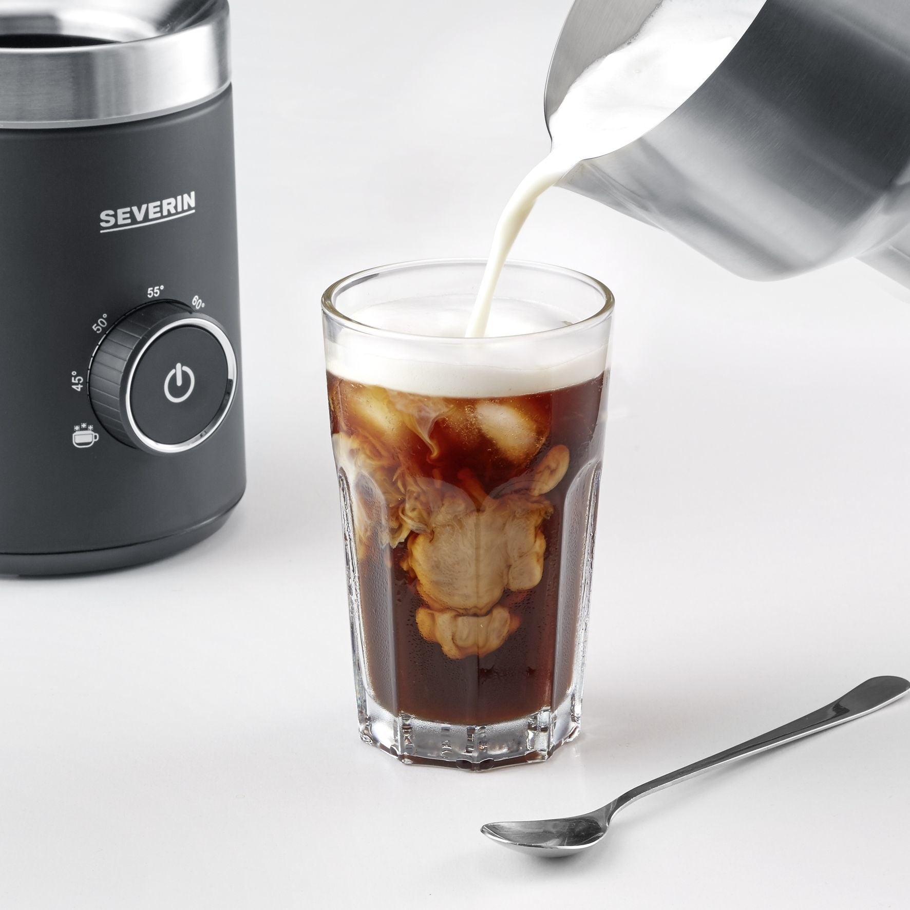 Severin Milchaufschäumer SM3586 – 700 ml, 500 W, spülmaschinenfest – schwarz/edelstahl